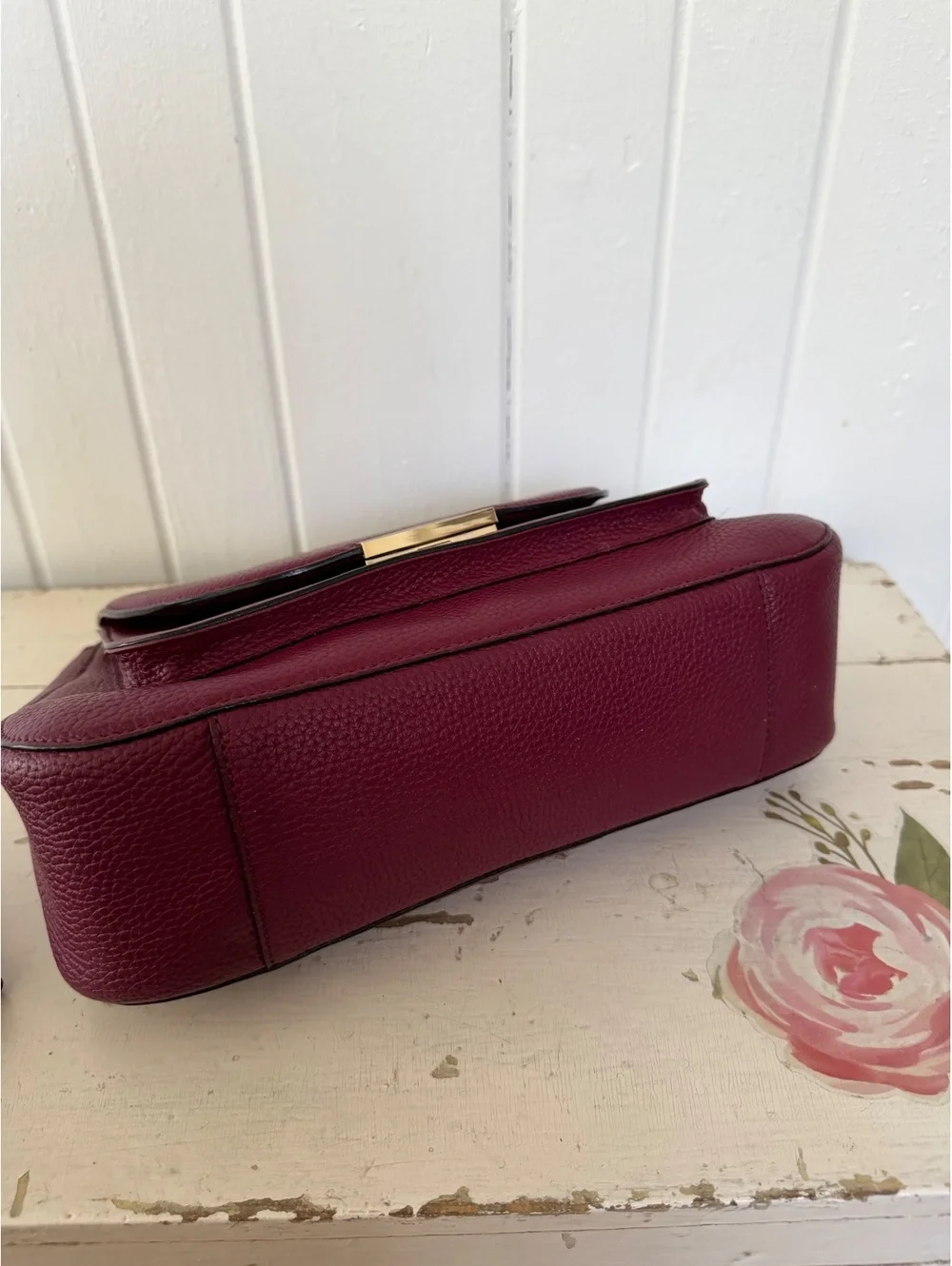 Kate Spade Burgundy Leather Handbag